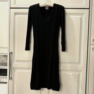 Missoni Black Long Sleeve Knit Dress size 42/6 - worn once!!!